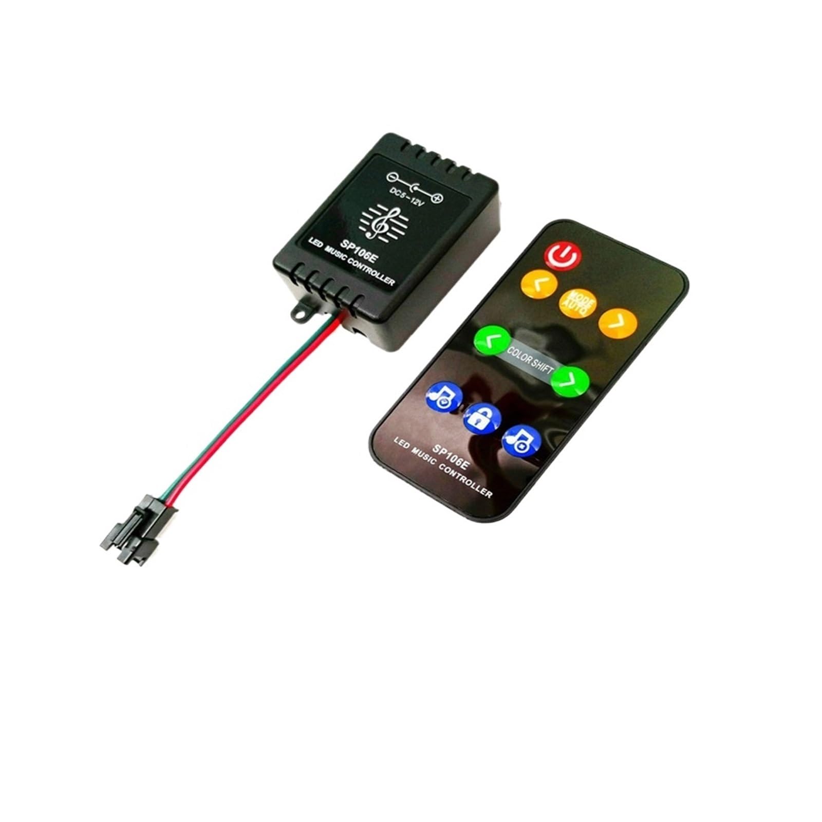 Télécommande SP106E pour bande LED WS2812B et WS2811 DC5V-12V