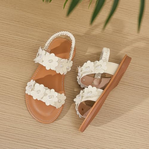Image of Toddler Girls Sandals Summer Flats Dress Shoes for Baby Little Kids Girl