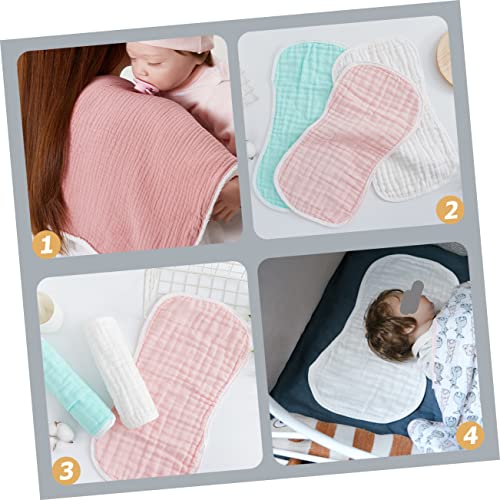 BESPORTBLE Infant Burp Cloths 5 Pack Super Absorbent Muslin Shoulder Pads for Boys Girls Newborn Infant Soft Breathable Machine Washable4