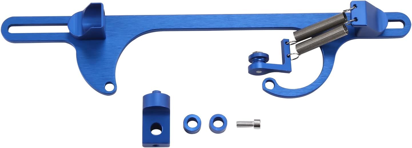 Throttle Cable Bracket 4150 4160 Series throttle brackets Billet Adjustable Aluminum Carburetor Bracket (blue)