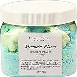 Mermaid Kisses Bath Bombs - Fairy Dust & Chunks - USA Made Using Sweet Almond Oil. Perfect Gifts As Christmas, Stocking Stuffers. Presents For Her, Moms, Women, Teens, Girls, kids, 11.50 Ounces
