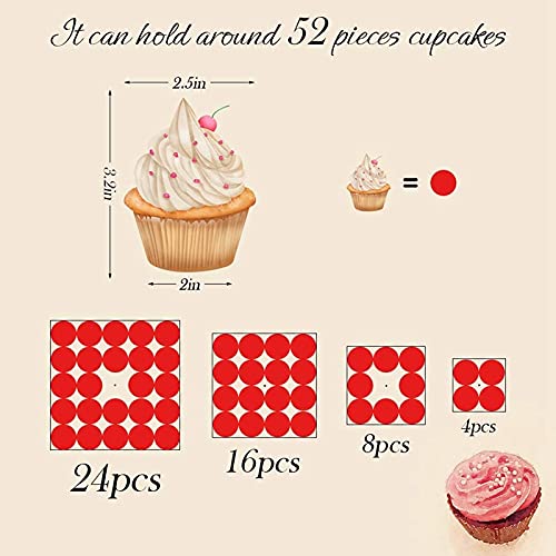 Alzata per cupcake a 4 livelli, in acrilico, con luce LED, per matrimoni, luce calda
