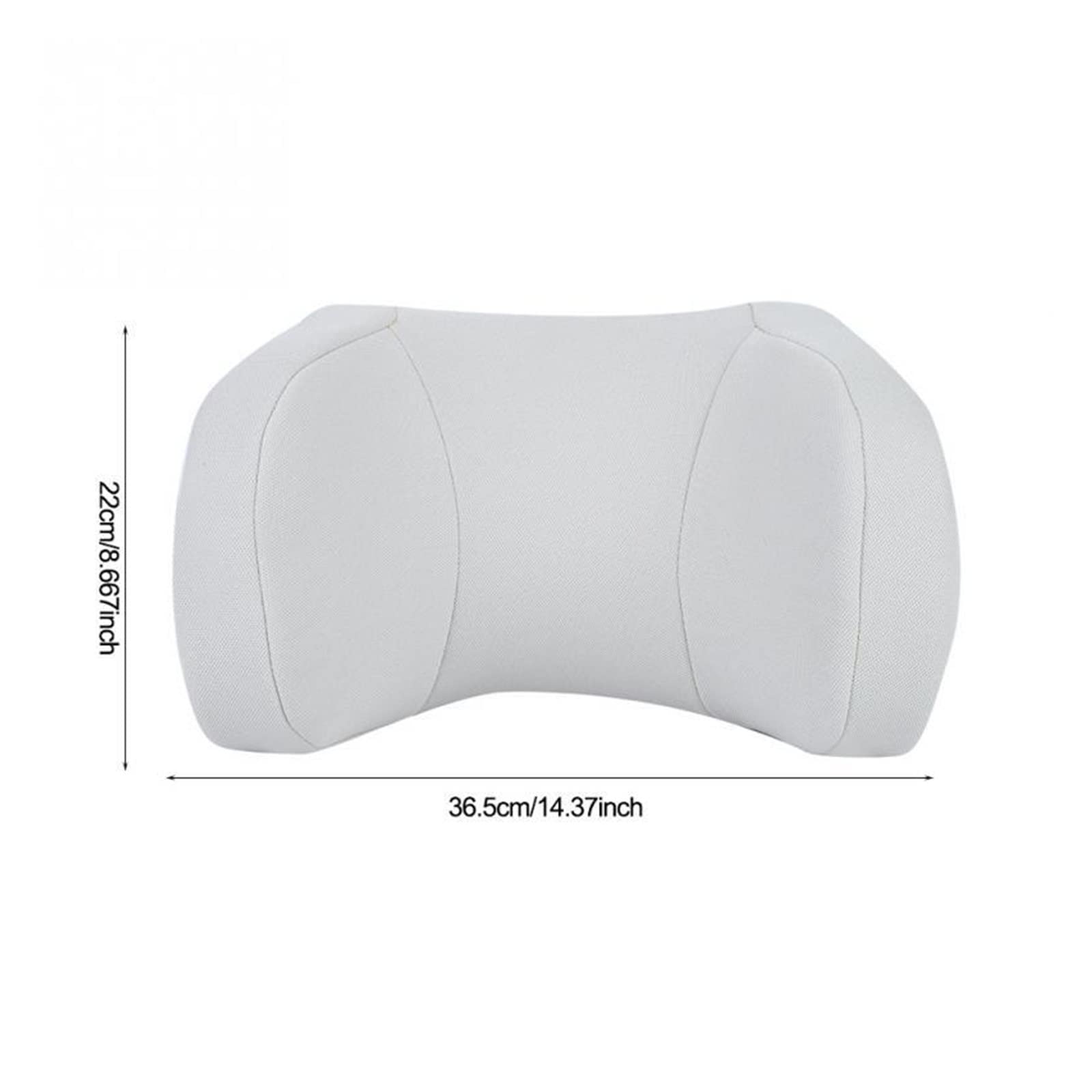 Auto Car Pillow Seat Neck Resting Headrest Sleeping Pillow Cojín Head Support for Rest Black/White Car Accessories (Color : Bianco)