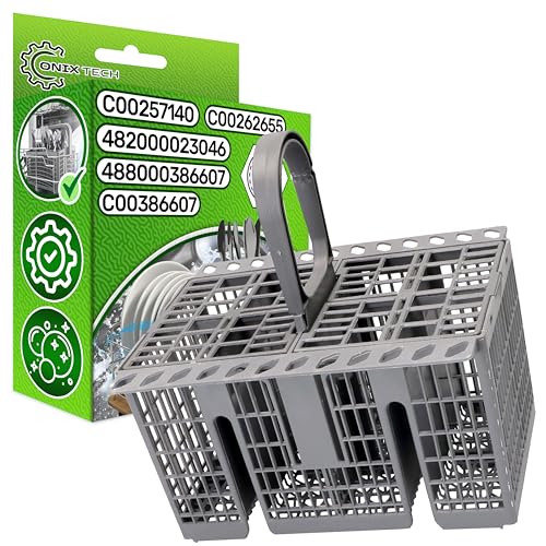 Panier Couvert Lave Vaisselle 225x210x160 mm avec Code Original C00386607 C00257140 488000386607 pour Whirlpool pour Indesit pour Ariston pour Hotpoint -...