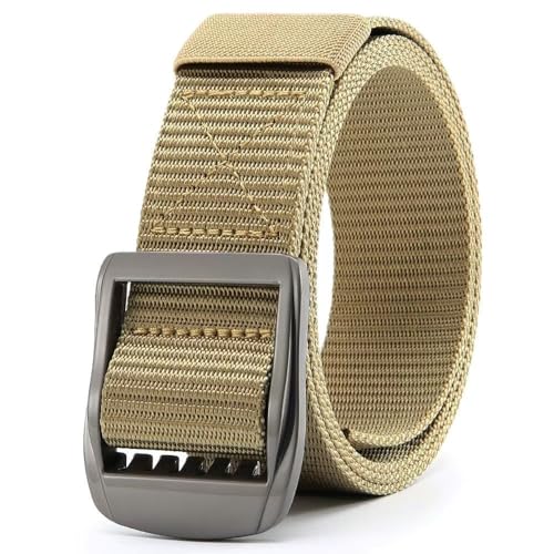 Tactical Nylon Web Belt with Metal Buckle, 3 Colors Available - Black, Brown, Navy 5