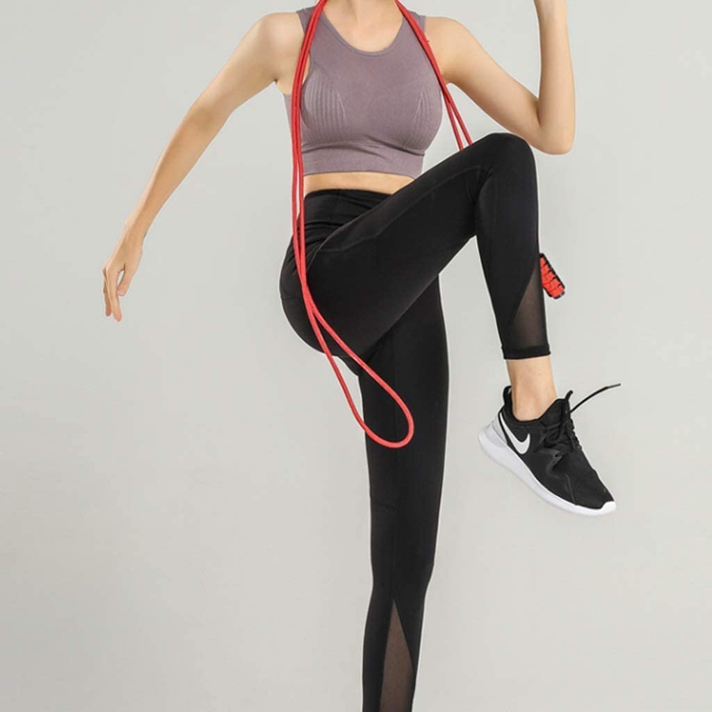 Skakanka Skakanki Szybka Skakanka Z Podwójnym Łożyskiem, Nośna Bez Plątaniny, Bawełniana Lina Z Nylonu Regulowana Skakanka Skakania na Skakance (Color : Grey, Size : 280cm)