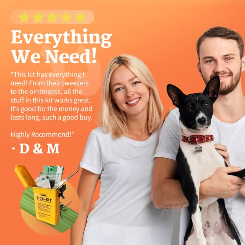 TickEase Tick Kit, Tick Removal Kit for Humans & Pets, First Aid Tick Removal Kit Tick Tweezers, Magnifier, Tick Testing… - Image 8