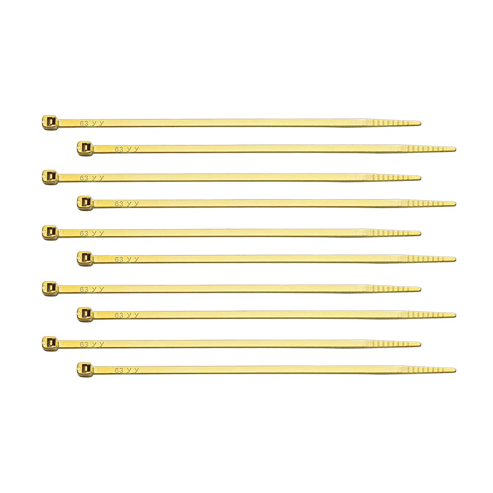 United Pacific90310 Brass Nylon Cable Ties-Model, 6", Set of 10