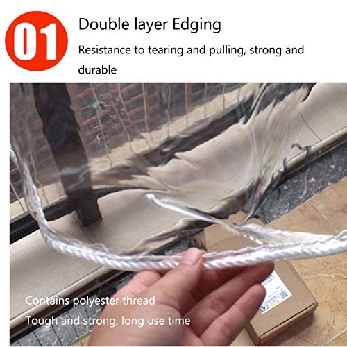 Lonas impermeables transparentes de 420g/m² con ojales para ventanas 5