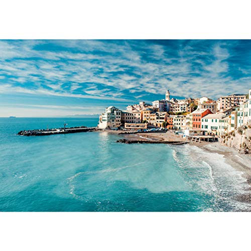 Ingooood- Jigsaw Puzzle 1000 Pieces- European Scenic Series- Italy Waterside Town_IG-0375 Entertainment Toys for Adult Special Graduation or Birthday Gift Home Decor