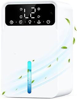 Deshumidificador 1500ML, Deshumidificador Eléctrico con Apagado Automático y Descongelación, Temporizador, Ultra Silencios…