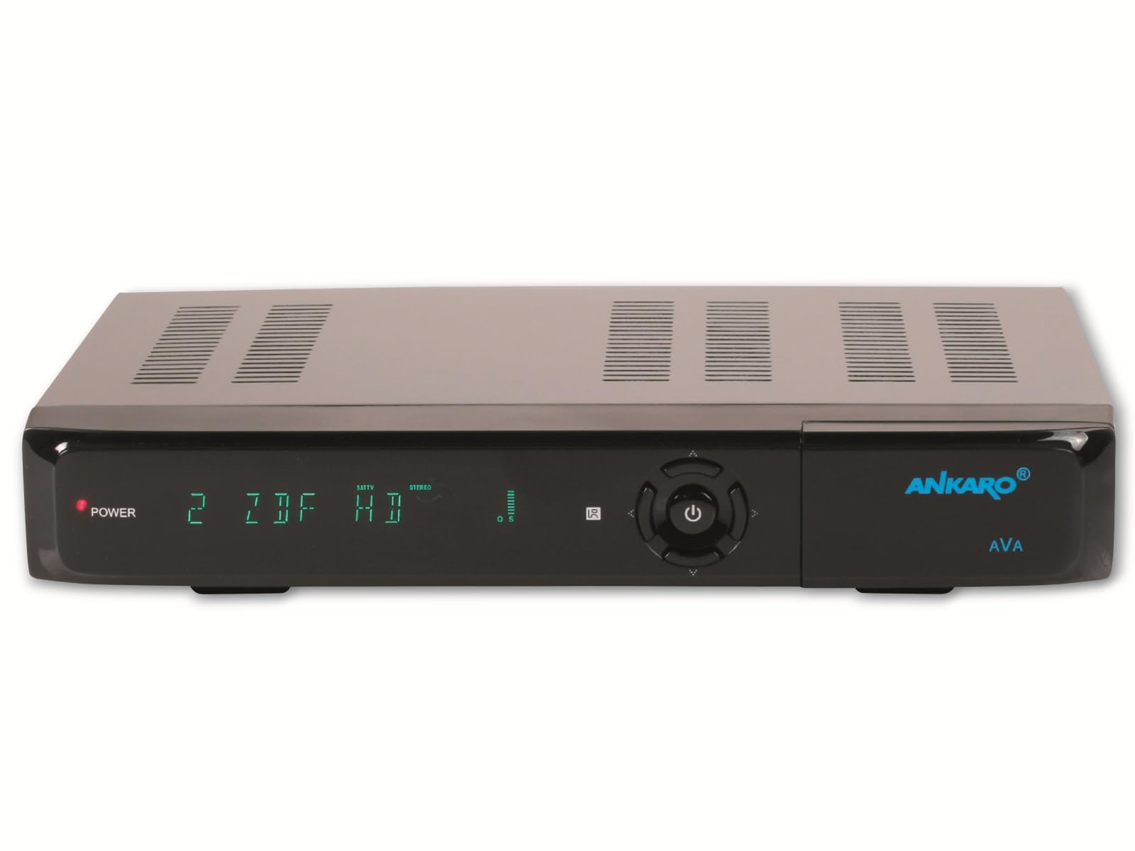 Ankaro AVA Récepteur satellite numérique UHD 4K DVB-S2X H.265 avec enregistrement USB noir