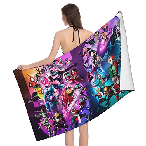 仮面ライダー 生誕50周年 アニメ バスタオル 大判 吸水 フェイスタオル 速乾 抗菌 防臭 ふわふわ 赤ちゃん用 家庭用 子供 人気 かわいい プレゼント 80×130cm ju131