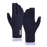 JUNRUI Winter Gloves Touch Screen Windproof Thermal Gloves Work Outdoor Camping Hiking Running Cycling Driving for Men Women