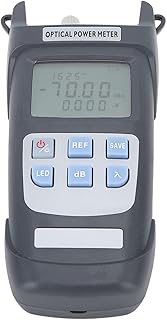 flexman AUA Y510A Optical Fiber Power Meter, -50 ~ +26dbm Portable Fiber Optic Cable Tester with SC FC ST Connectors Support for 10 Different Wavelengths