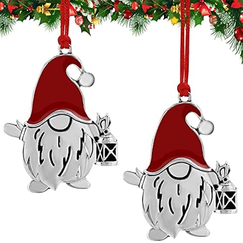 Adorno de Navidad 2022 de plata con gnomo Cover