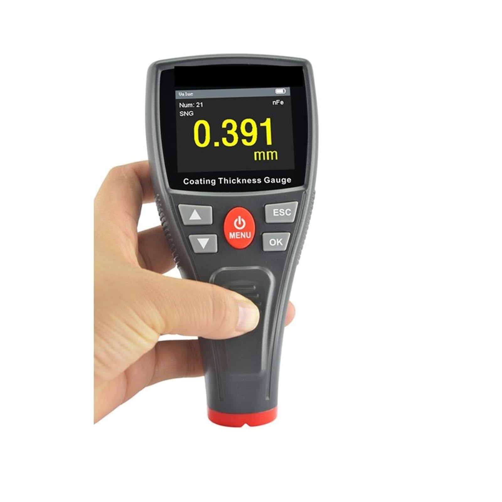 Spessimetro Vernice, Automotive Calibro di Spessore della Vernice for Auto Vernice Vernice Film Coating Meter 1500um 59mil LCD Carrozzeria Detailing Strumento WT2110