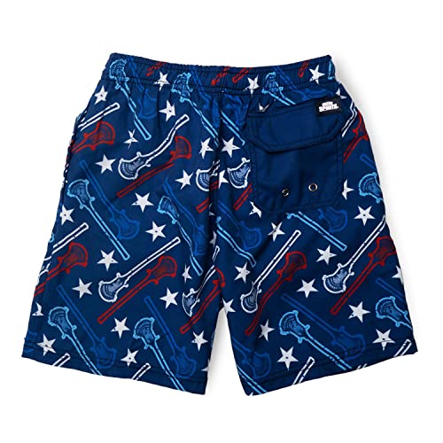 ChalkTalkSPORTS Lacrosse Swim Trunks | Swim Board Shorts | Youth and Adult Sizes2
