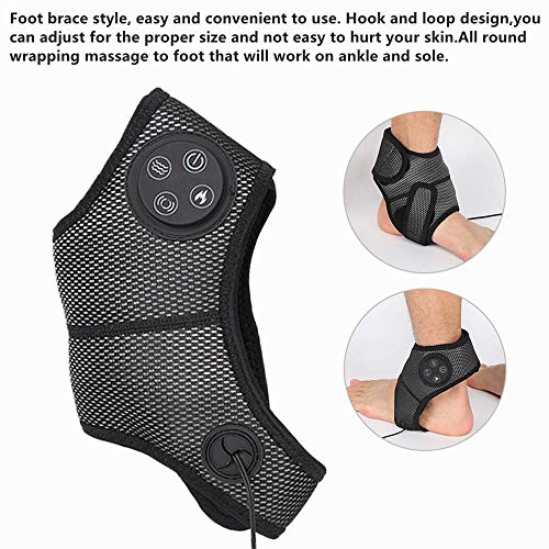 Foot And Ankle Massager, Vibration Heating Foot Acupuncture Points Electric Foot Ankle Wrap, Comfort Massage Therapy For Achilles Tendon Pain, Foot Sprain, Sports Injuries #TOP6