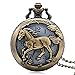 Imagen de KQISANGM Reloj De Bolsillo Vintage Reloj De Bolsillo Del Zodiaco Chino Retro Colgante Reloj De Animal Caja Hueca Collar Cadena Arte Regalos Coleccionables Conmemorativos Para Hombres Mujeres
