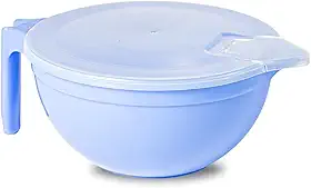 Panelinha Para Derreter Chocolate Multiuso Microondas Panelinha Para Brigadeiro Com Tampa 1,5L (Azul)