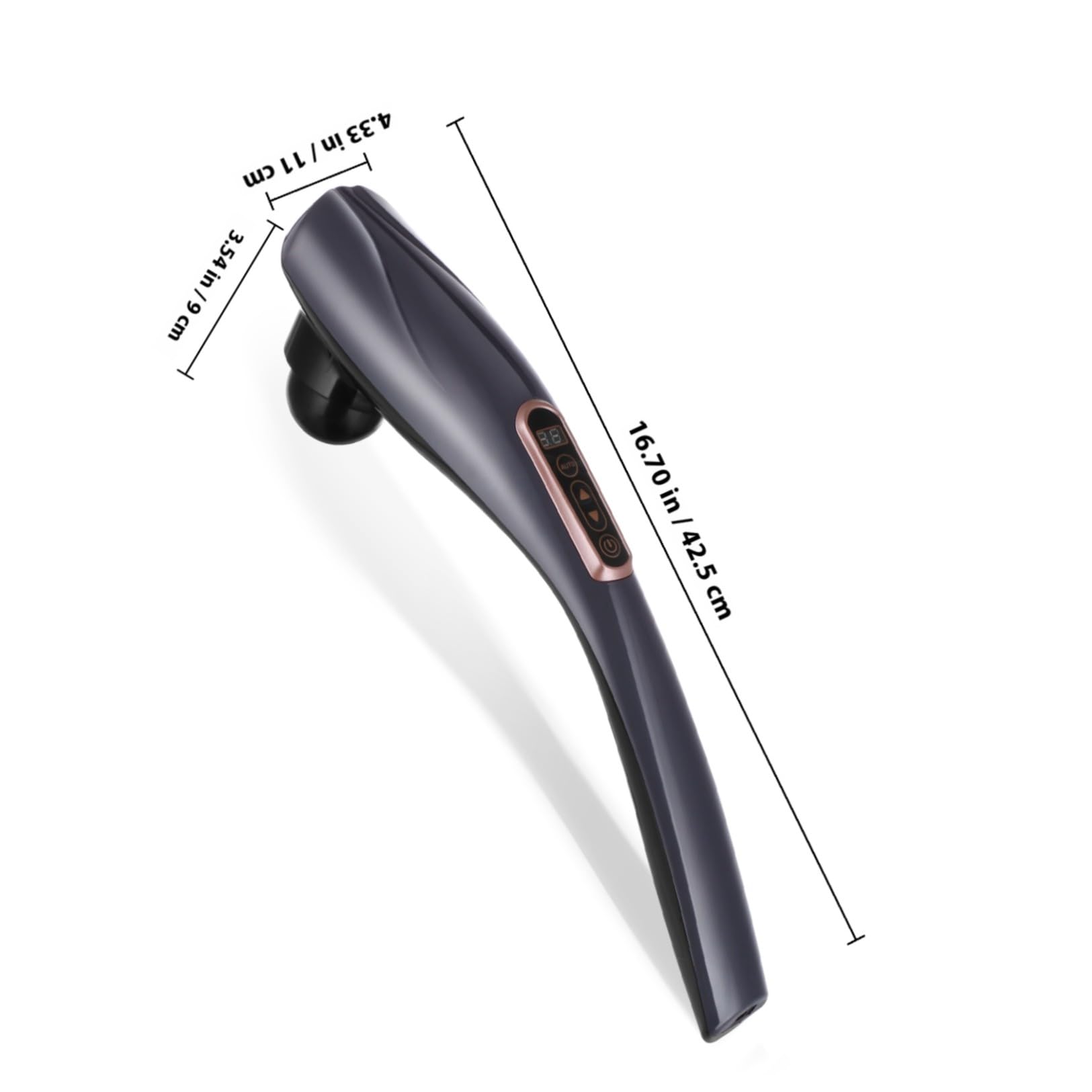 Massaggiatore Elettrico Corpo Delfino 24w 8,4v Nero per Relax