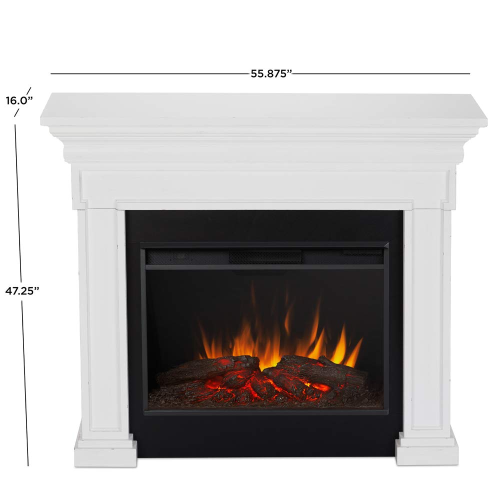 Buy Real Flame Emerson Grand Electric Fireplace, Rustic White Online at