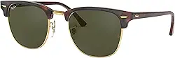 Óculos de Sol Ray-Ban Clubmaster 0RB3016 W0365 Tam 51