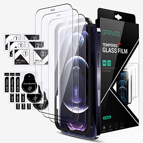 Protector Cristal Templado Iphone 12 Pro Marca Sprivoo