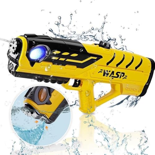 Pistola de água totalmente automática 3 bicos brinquedo elétrico injeção de água com um clique