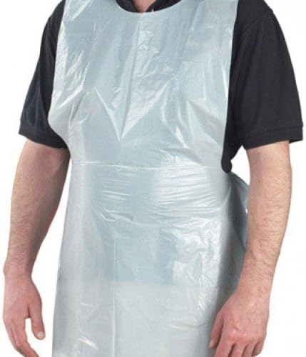 Healthgard White Disposable Polythene Aprons - Roll of 200