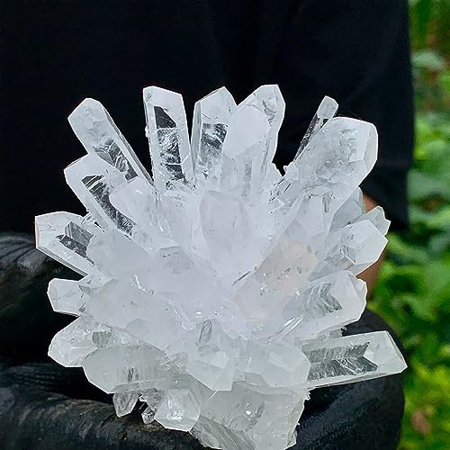 Quartz fantôme blanc, un cadeau minéral unique pour le bureau - 5