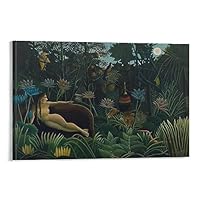 Amazon.co.jp: Henri Rousseauアンリ・ルソーポスター《夢》キャンバス