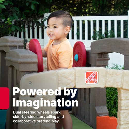 Step2 Woodland Climber II Kids Playset, Toddler Slide and Climbing Wall | Outdoor Jungle Gym, Plastic Slide, Lower Hideout, Multiple Play Levels for up to 3 Kids, Durable Design, Ages 2-6 - image 6