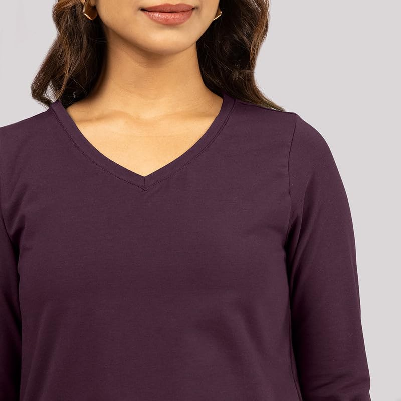 Image of BlissClub Women's Cotton Blend Regular fit T-Shirt