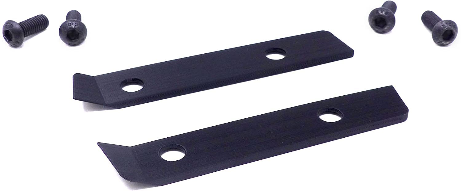 Piastre Coperture Pedane Passeggero Tuono 660 RS660 + 4 Viti Nere a Testa Bombata Esagonale