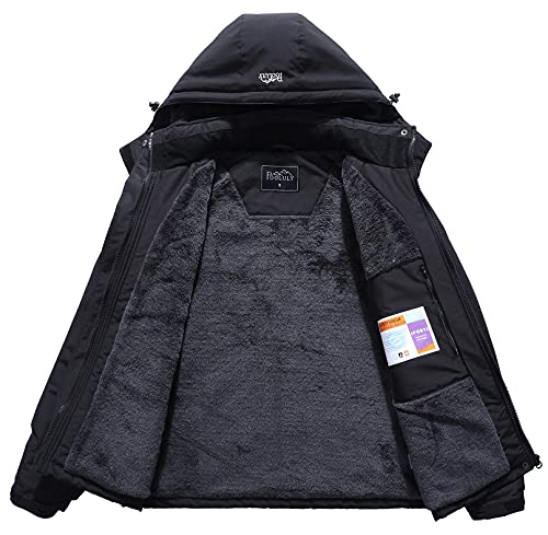 Pooluly Women's Ski Jacket Warm Winter Waterproof Windbreaker Hooded Raincoat Snowboarding Jackets #TOP2