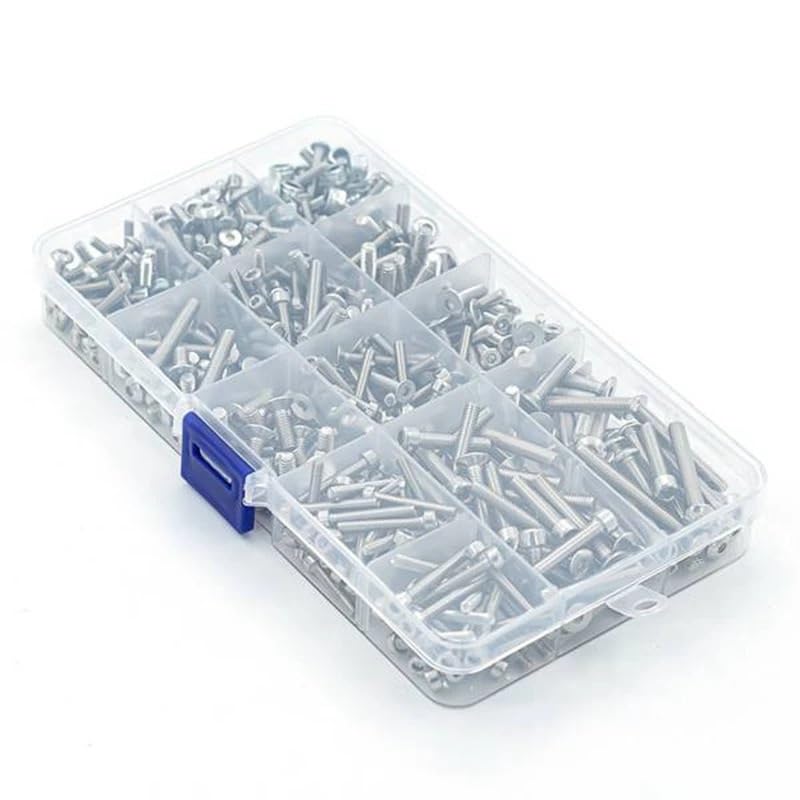 Juguetes Accesorios 501 piezas M2.5 M3 M4 plano/redondo/cabeza de corte tornillo tuerca de fijación para 1/8 Traxxas Trineo 95076-4 RC coche piezas de repuesto Accesorios