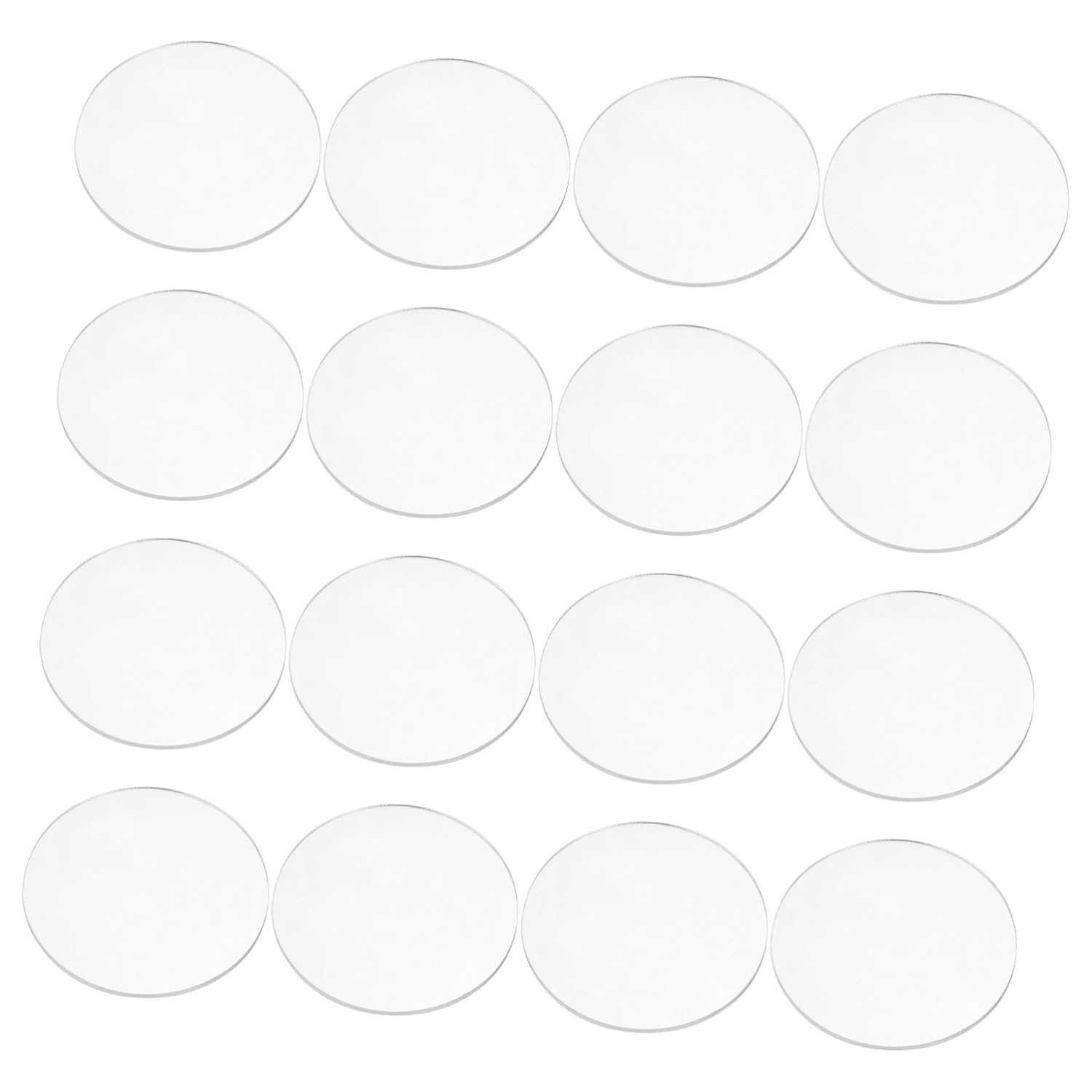 Zerodeko 100pcs Acrylic Circle Discs Acrylic Blanks for Crafts Engraving Painting and Model Making Thickness