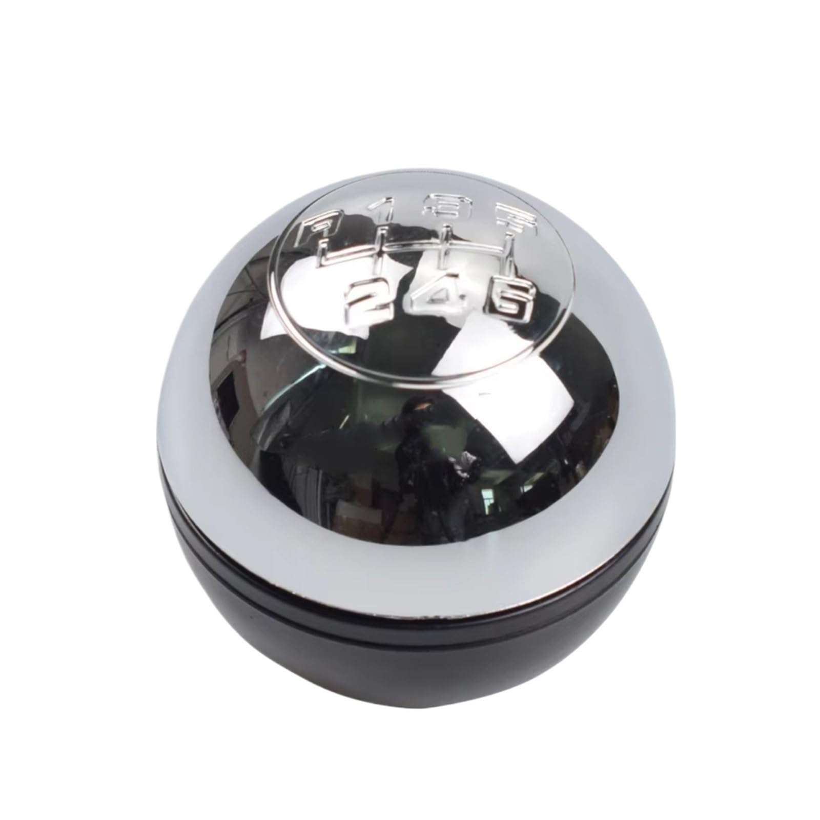 HILLAR Car Gear Stick Knob for Alfa for Romeo for Giulietta 2010-on 50294565 55346345 6 Speed Gear Shift Knob Shifter Lever Handball(6 Speed Chrome-Black)
