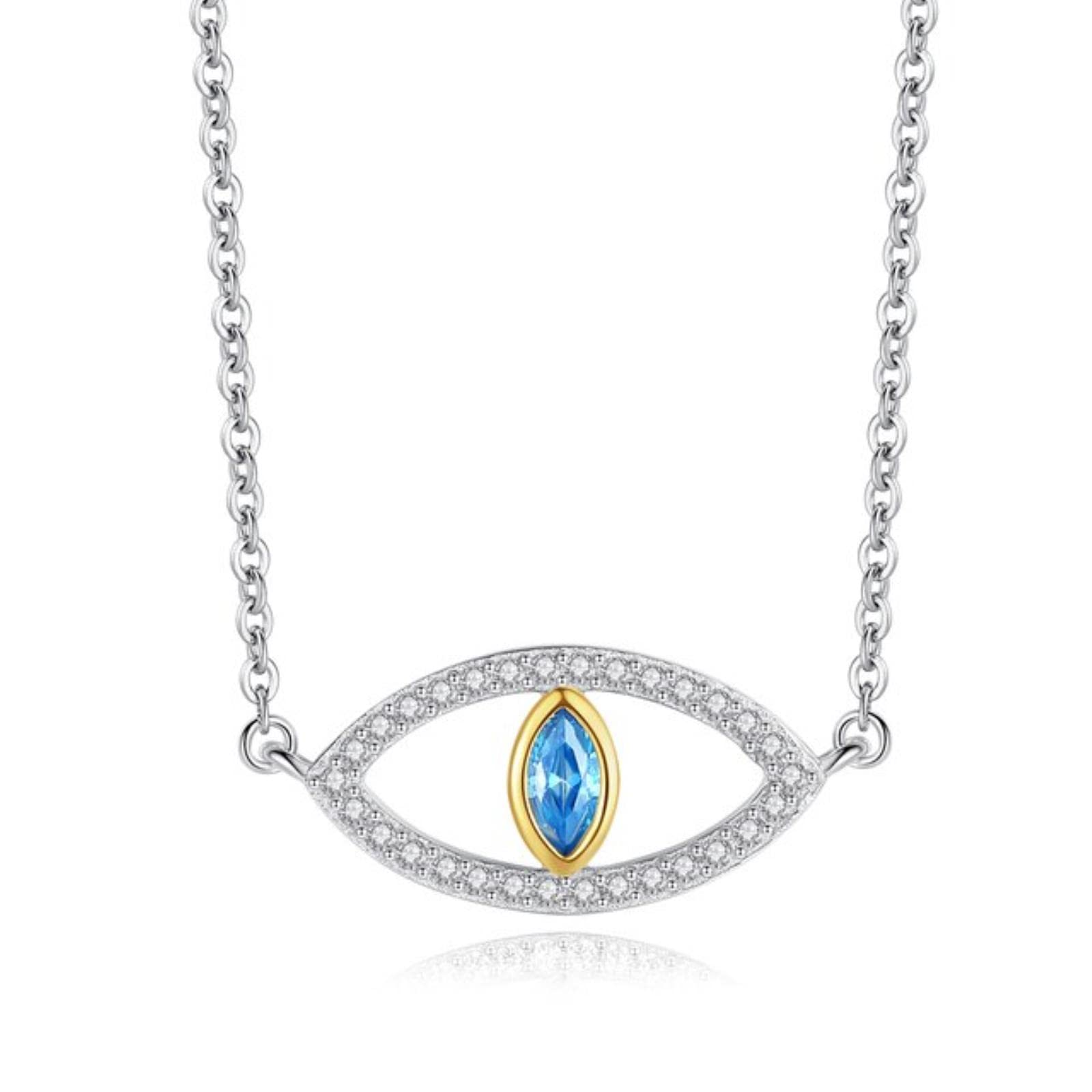 Collier œil bleu turc en cristal chic pour sublimer vos tenues d'été