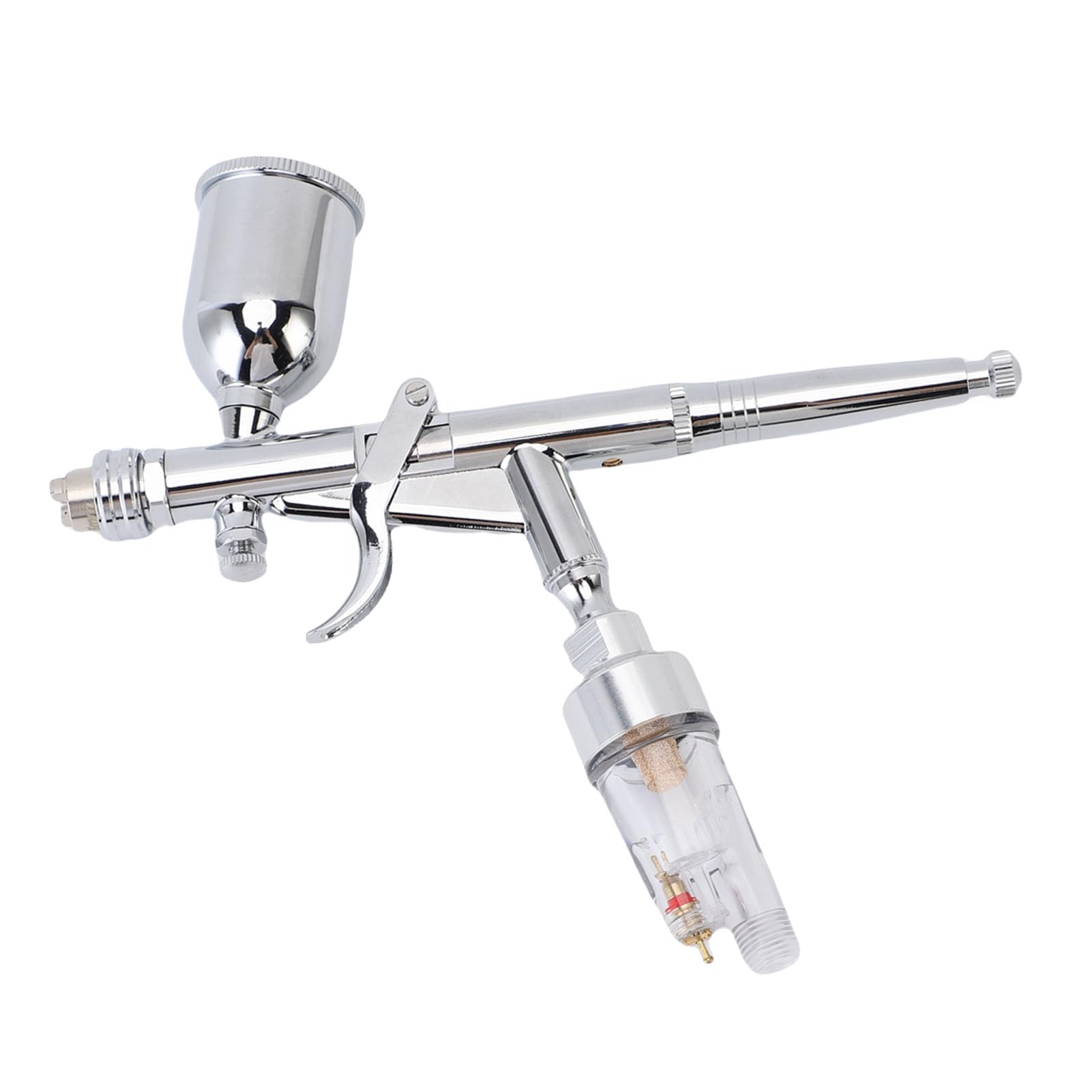 Airbrush-Set, Fortschrittliche Doppelwirkung, Schwerkraftzufuhr, 0,3 Mm Düse für Künstlerbedarf, Malen, Zeichnen, für Anfänger und Profis, Aluminium und Kupfer