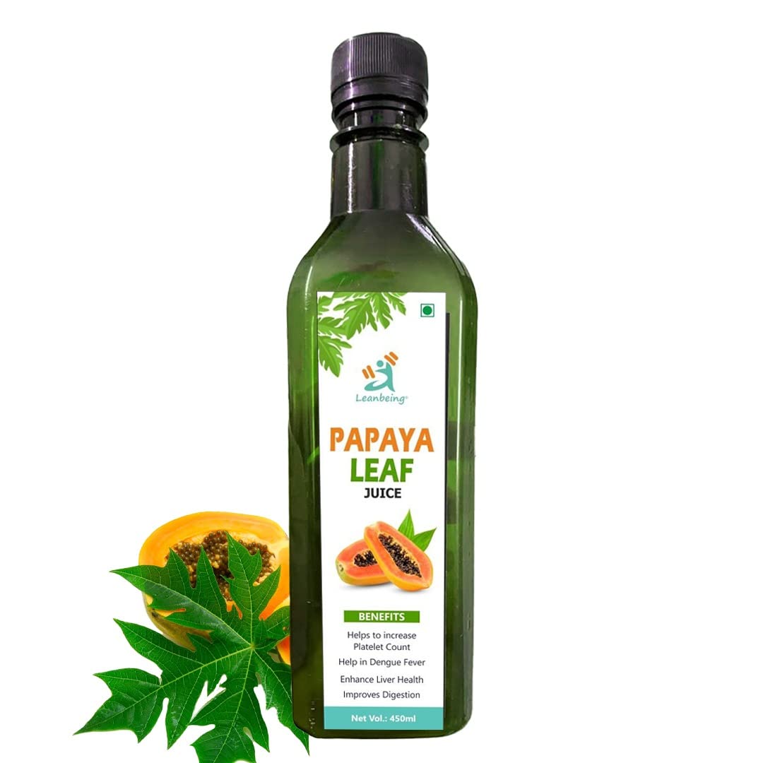 Herbaveda Papaya leaf juice 450ml Pure Increases Platelet count