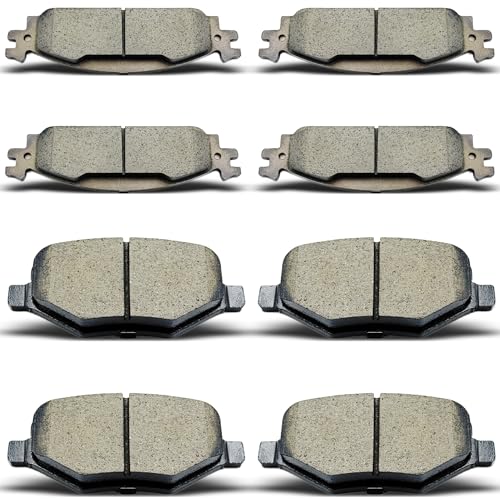 Front Rear Ceramic Brake Pads 8 Pieces Set fit for