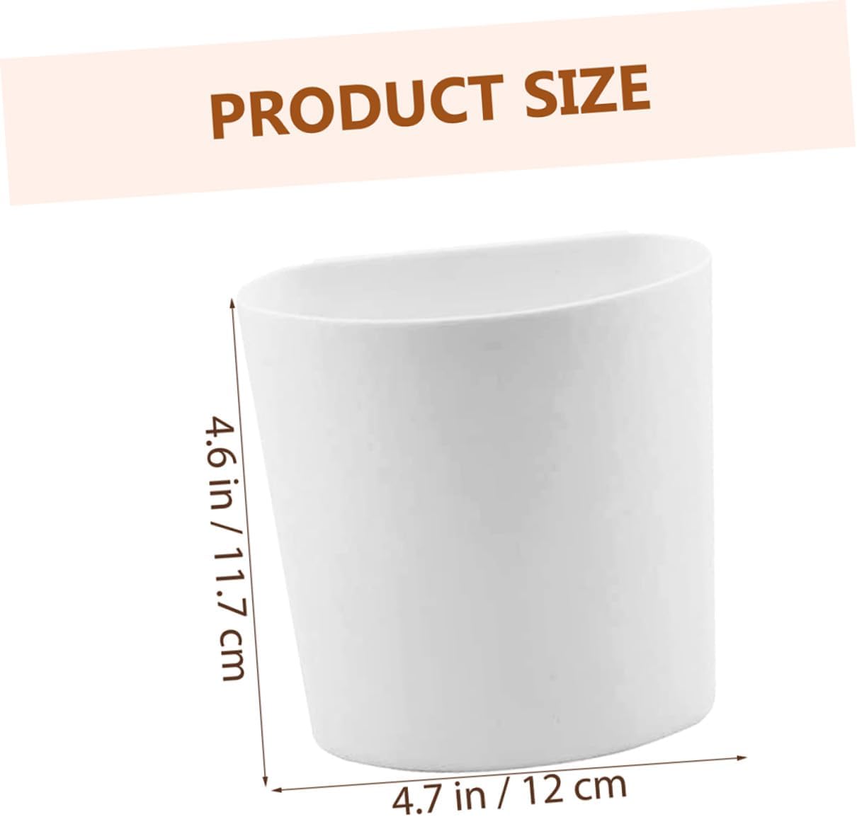 Alipis 4Pcs Hanging Storage Basket for Cart Organizer Small Plastic Buckets with Hooks Portable Hanging Cup Holder for Kitchen and Home