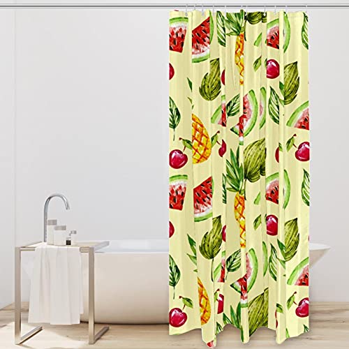 Rideau de douche pastèque et ananas 183x183 cm imperméable - 3
