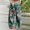 Jeans Bombachos para Mujer yaoeye, Estilo Boyfriend, con Estampado Floral, Denim, Tobilleros, de Pata Ancha, Acampanados, Y2k, con Parches 6