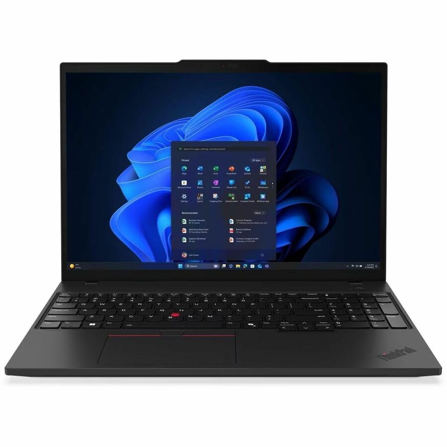 Image of Lenovo ThinkPad T16 Gen 4 22AW0065US 16 inch Touchscreen Copilot+ PC Notebook - WUXGA - Intel Core Ultra 5 Series 2 236V - 16 GB - 256 GB SSD - English Keyboard - Black