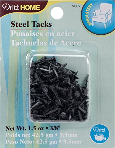 Image of Dritz Home 9002 Upholstery Tacks, #3 - (3 /8-Inch), Black (1.5-Ounce)