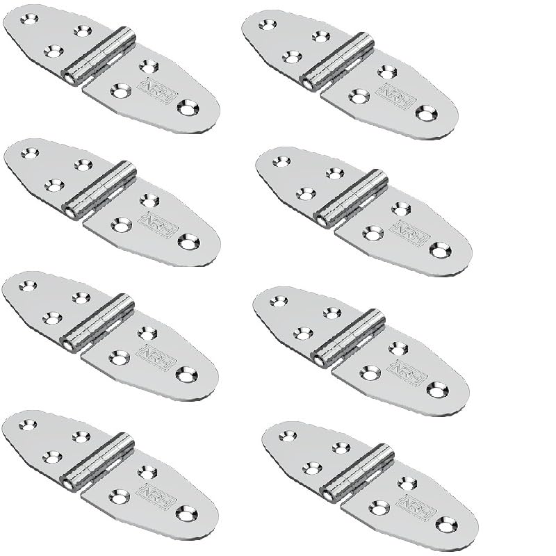 Bisagras para puerta de armario, 2/4/8 piezas, bisagras de acero inoxidable gruesas para gabinete, 4,0 x 11,9 cm, 8 piezas